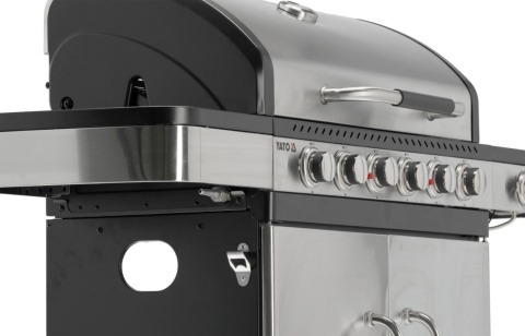 GRILL GAZOWY OGRODOWY ZUSHI 6 + 1 20,2KW Z POKRYWĄ SZAFKĄ PALNIK BOCZNY YATO