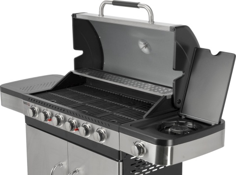GRILL GAZOWY OGRODOWY ZUSHI 6 + 1 20,2KW Z POKRYWĄ SZAFKĄ PALNIK BOCZNY YATO