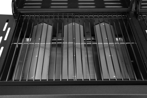 GRILL PODWÓJNY WĘGLOWO GAZOWY OGRODOWY 2 + 1 8,4 KW STALOWY RUSZT LUND 99649