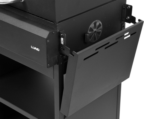 GRILL PODWÓJNY WĘGLOWO GAZOWY OGRODOWY 2 + 1 8,4 KW STALOWY RUSZT LUND 99649