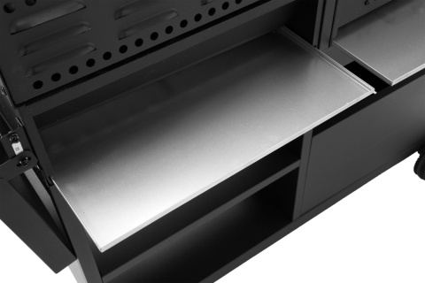 GRILL PODWÓJNY WĘGLOWO GAZOWY OGRODOWY 2 + 1 8,4 KW STALOWY RUSZT LUND 99649