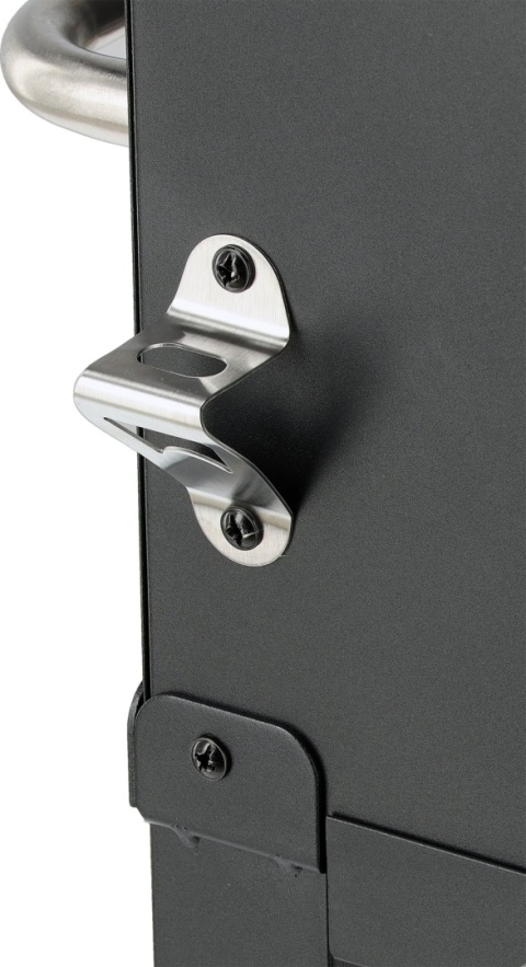 GRILL WĘGLOWY 39,5x29,5cm POKRYWA KOŁA OGRODOWY 2 PÓŁKI STALOWY RUSZT LUND 99928
