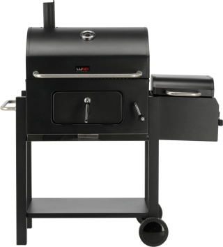 GRILL WĘGLOWY OGRODOWY REGULOWANY RUSZT DELUXE POKRYWA Z WĘDZARNIĄ LUND 99925