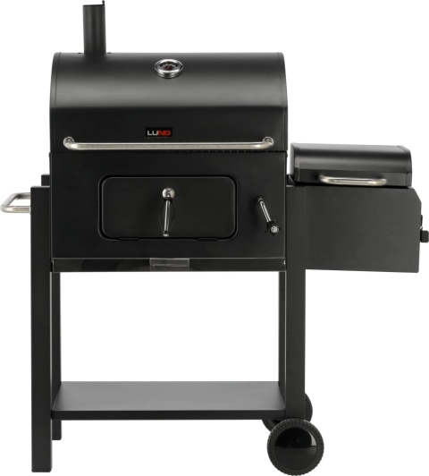 GRILL WĘGLOWY OGRODOWY REGULOWANY RUSZT DELUXE POKRYWA Z WĘDZARNIĄ LUND 99925