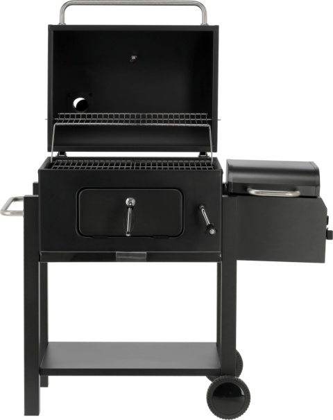 GRILL WĘGLOWY OGRODOWY REGULOWANY RUSZT DELUXE POKRYWA Z WĘDZARNIĄ LUND 99925