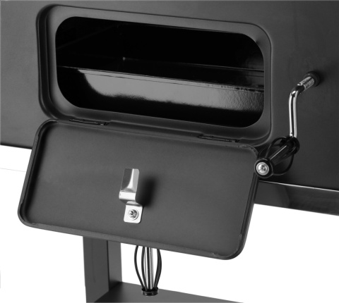 GRILL WĘGLOWY OGRODOWY REGULOWANY RUSZT DELUXE POKRYWA Z WĘDZARNIĄ LUND 99925