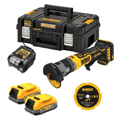 KOMPAKTOWA PRZECINARKA 1x1.7Ah 18V XR BEZSZCZOTKOWY SILNIK DCG430E2T-QW DEWALT