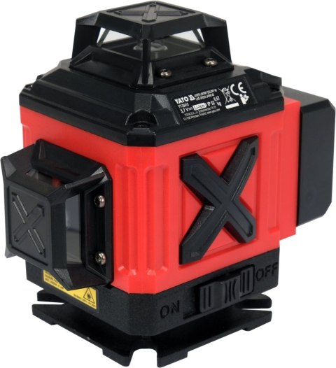 LASER SAMOPOZIOMUJĄCY ZIELONY 16 LINIOWY 4D Z AKCESORIAMI I STATYWEM YATO YT-30415