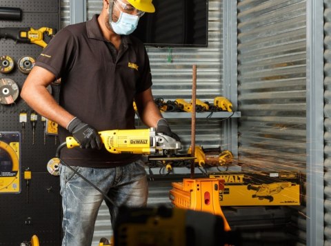 MOCNA SZLIFIERKA KĄTOWA DIAX SIECIOWA 230mm M14 2200W DeWALT DWE492