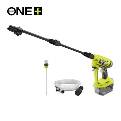 MYJKA CIŚNIENIOWA AKUMULATOROWA PISTOLET LANCA WĄŻ 6 m ONE+ RYOBI RY18PW22A-0