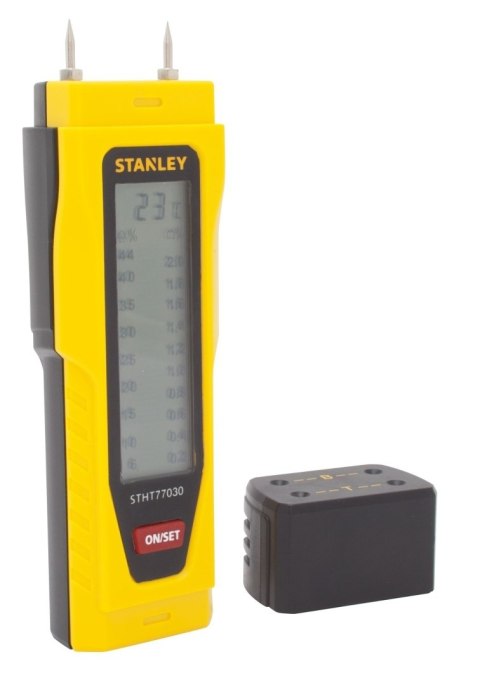 Miernik wilgoci z wyświetlaczem LCD zasilanie na baterie Stanley 0-77-030