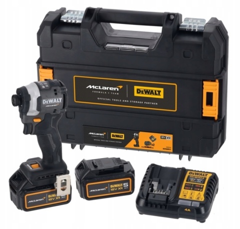 ZAKRĘTARKA UDAROWA 205Nm 18V MCLAREN F1 2 x 5AH LIMITOWANA DEWALT DCF85MP2T-QW