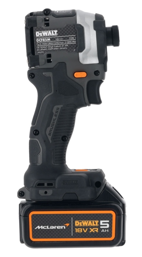 ZAKRĘTARKA UDAROWA 205Nm 18V MCLAREN F1 2 x 5AH LIMITOWANA DEWALT DCF85MP2T-QW