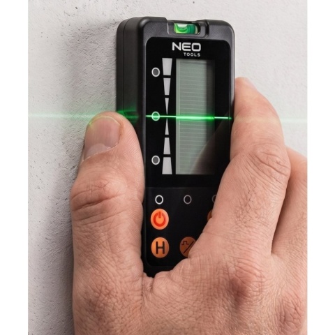 Detektor wiązki laserowej NEO TOOLS 75-151 zasięg 50m IP54 dokładność 1.5mm odbiornik lasera 10K dla profesjonalistów