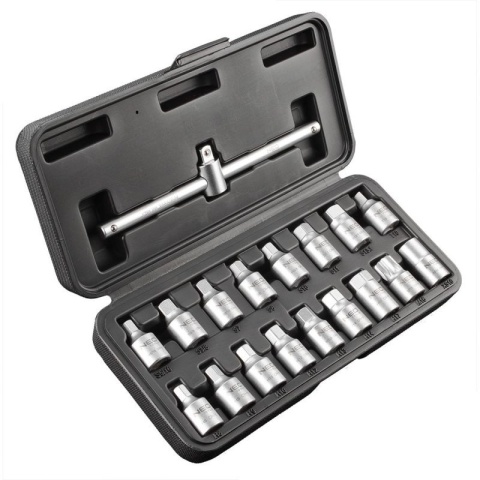 Klucze do spustu oleju 3/8" zestaw 18 szt wysokiej jakości NEO TOOLS 11-235