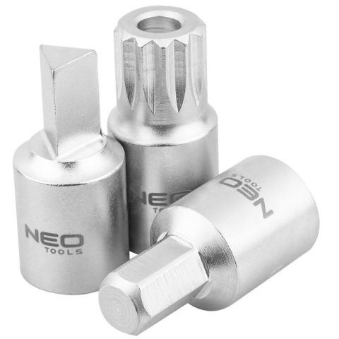 Klucze do spustu oleju 3/8" zestaw 18 szt wysokiej jakości NEO TOOLS 11-235