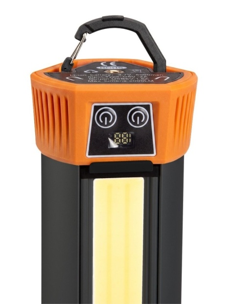 Lampa akumulatorowa LED ze statywem NEO TOOLS 99 137 3000lm 6000mAh powerbank magnes mocna do warsztatu i na budowę