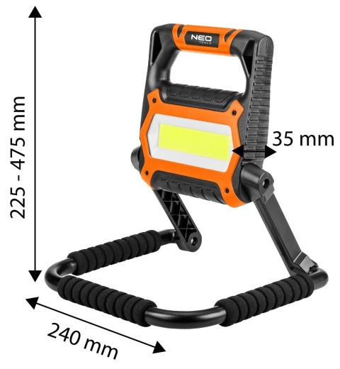 Lampa warsztatowa akumulatorowa robocza do garażu 1400 lm powerbank NEO TOOLS 99-126