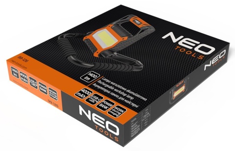 Lampa warsztatowa akumulatorowa robocza do garażu 1400 lm powerbank NEO TOOLS 99-126