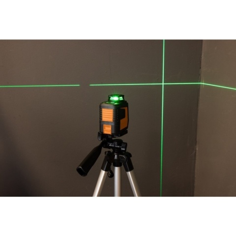 Laser krzyżowy płaszczyznowy zielony 360 NEO TOOLS 75-144 5 linii 20m akumulatorowy uchwyt magnetyczny etui zestaw PROFI