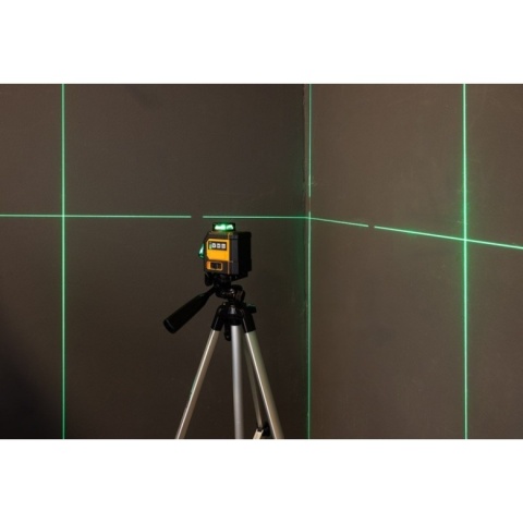 Laser krzyżowy zielony 3D 12 linii NEO TOOLS 75-145 akumulatorowy 30m etui pilot uchwyt magnetyczny zestaw dla fachowca