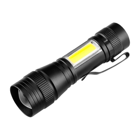 Latarka akumulatorowa LED XPE COB 220lm NEO TOOLS 99-129 kieszonkowa USB C z klipsem aluminiowa dla mechaników i turystów