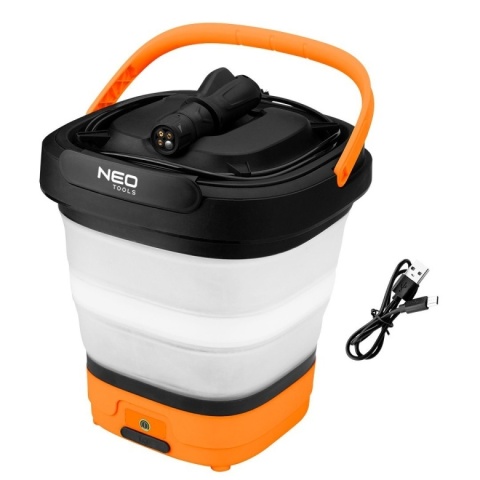 Mobilna myjka ciśnieniowa akumulatorowa NEO TOOLS 04-605 12V 5bar wiaderko USB-C bezprzewodowa na kemping i do auta