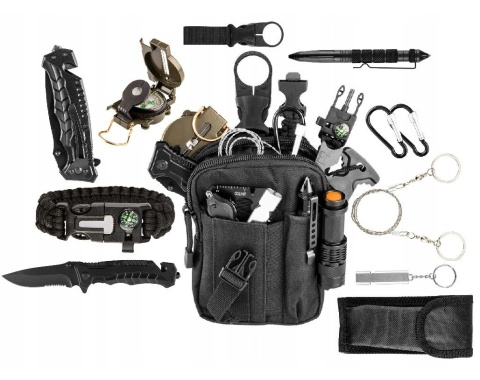 Plecak Przetrwania Survivalowy Wojskowy Turystyczny z Wyposażeniem NEO TOOLS