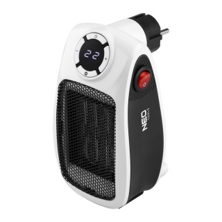 Termowentylator kontaktowy ceramiczny 500W NEO TOOLS 90-158 grzejnik do gniazdka z obrotową wtyczką i termostatem