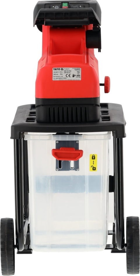 ROZDRABNIACZ DO GAŁĘZI ELEKTRYCZNY CICHY 2800W 45 MM 55 L YATO YT-852371
