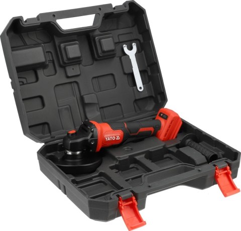 SZLIFIERKA KĄTOWA 125mm 18V SOFT START BEZSZCZOTKOWA BEZ AKUMULATORA YATO YT-828256