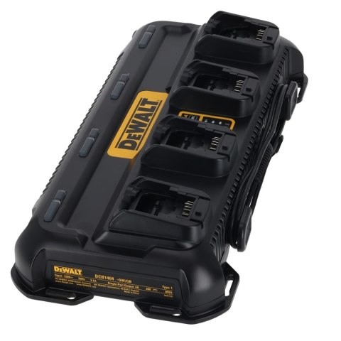 Wieloportowa ładowarka 4A 230V 4Amp wskaźnik naładowania DeWALT DCB1404-QW