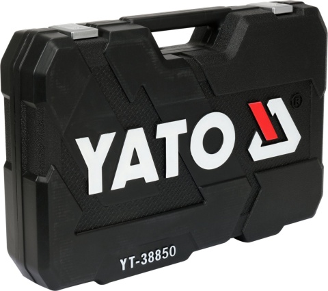 ZESTAW NARZĘDZIOWY 1/4" 3/8" 1/2" KPL 198 ELEMENTÓW W WALIZCE YT-38850 YATO