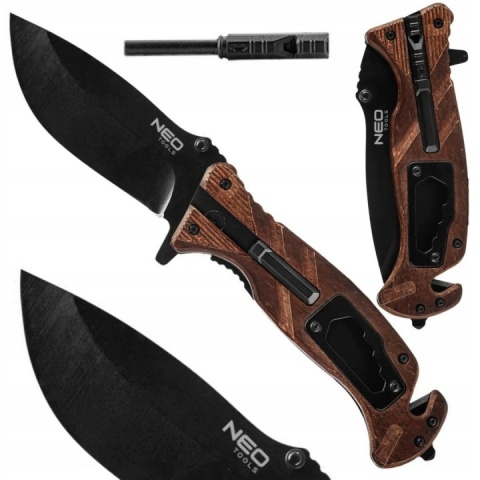 Zestaw Survivalowy Outdoor Plecak Przetrwania Saperka Składana Nóż 6w1 NEO TOOLS