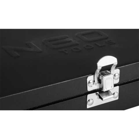 Zestaw długich nasadek udarowych 1/2 do kół 11 sztuk NEO TOOLS 12-102 10-24mm CrV w metalowej kasecie dla profesjonalistów