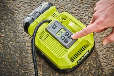 Kompresor Akumulatorowy Sprężarka Pompka Pompa do Kół Opon Materacy Aut Domu Garażu Bezprzewodowy Mobilny RYOBI 18V ONE+ RMI18-0