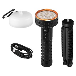 Lampka latarka LED powerbank mocna akumulatorowa wodoodporna 3 w 1 4700 lm 99-138 NEO TOOLS