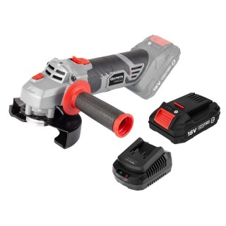 SZLIFIERKA KĄTOWA AKUMULATOROWA ENERGY+ 18V 125MM AKUMULATOR 2AH ŁADOWARKA 58GE130-1-SET GRAPHITE