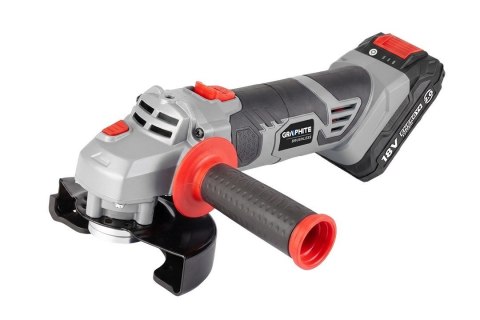 SZLIFIERKA KĄTOWA AKUMULATOROWA ENERGY+ 18V 125MM AKUMULATOR 2AH ŁADOWARKA 58GE130-1-SET GRAPHITE