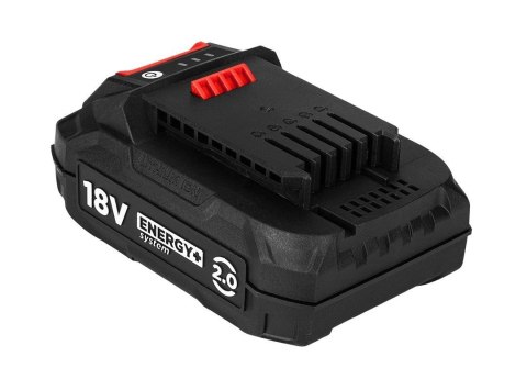 SZLIFIERKA KĄTOWA AKUMULATOROWA ENERGY+ 18V 125MM AKUMULATOR 2AH ŁADOWARKA 58GE130-1-SET GRAPHITE
